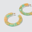 Coloured Hoop Earrings    hi-res