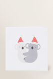 Small Koala Xmas Card    hi-res