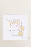Large Unicorn Card    hi-res