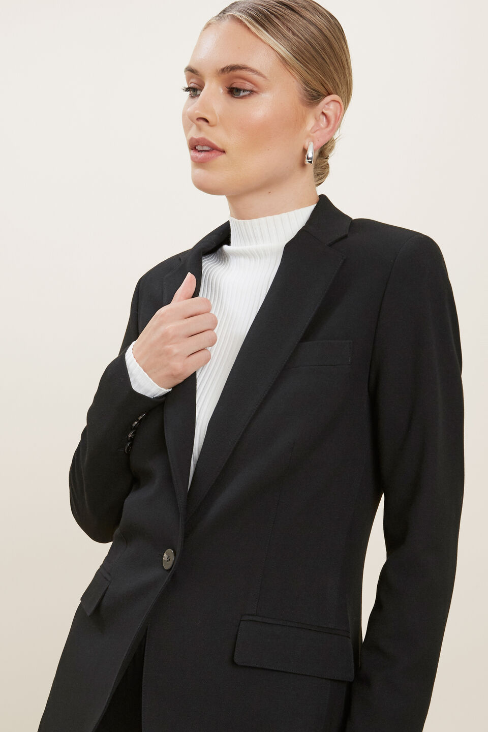 Basic Suit Blazer  Black
