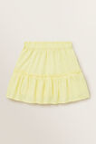 Poplin Tiered Skirt  Lemon  hi-res