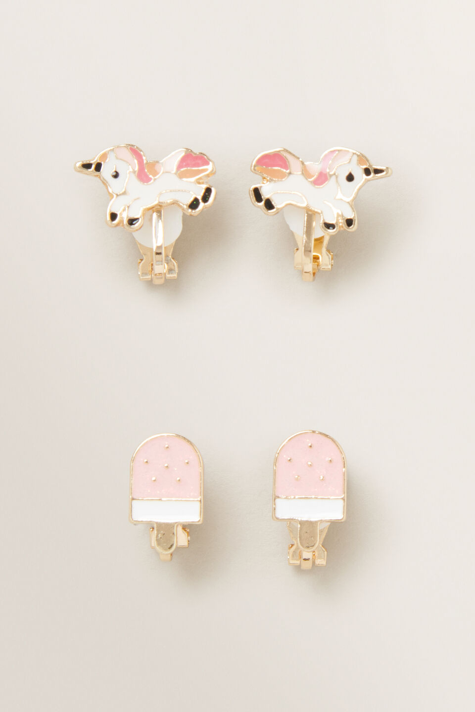 Ice Cream Clip On Earrings  