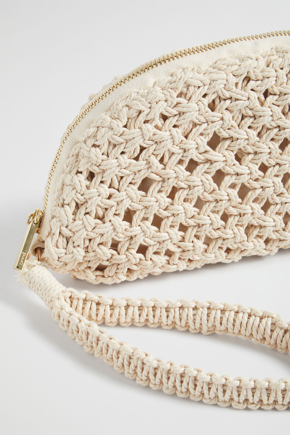 Crochet Rope Pouch  Natural