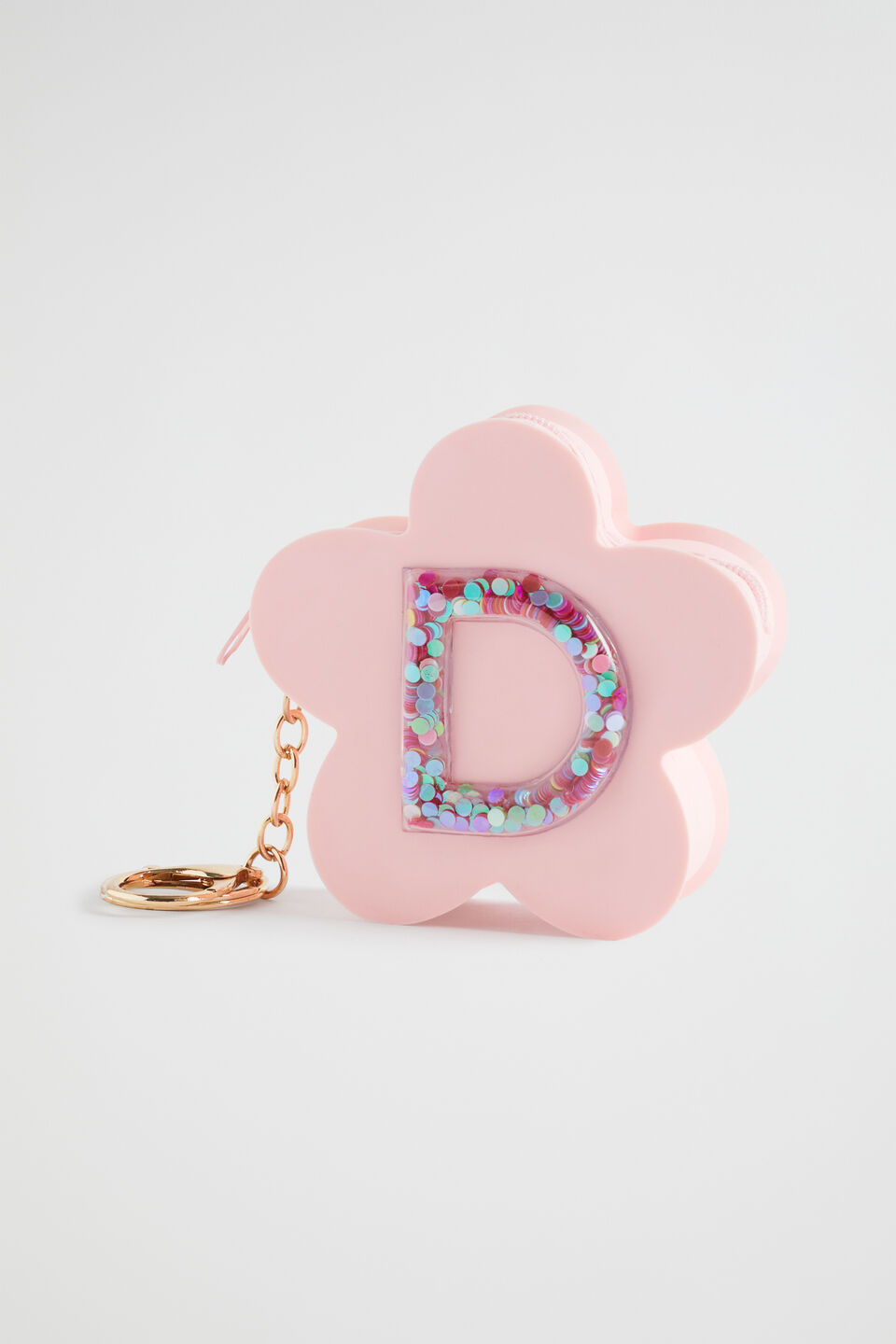 Silicone Initial Keyring  D