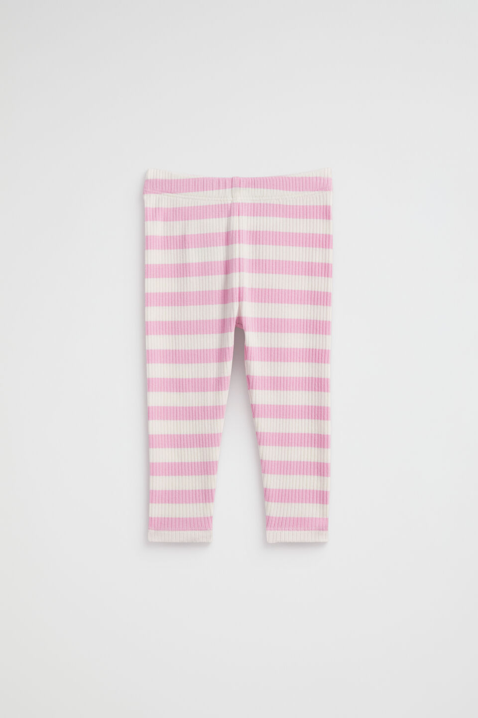 Rib Stripe Legging  Candy Pink