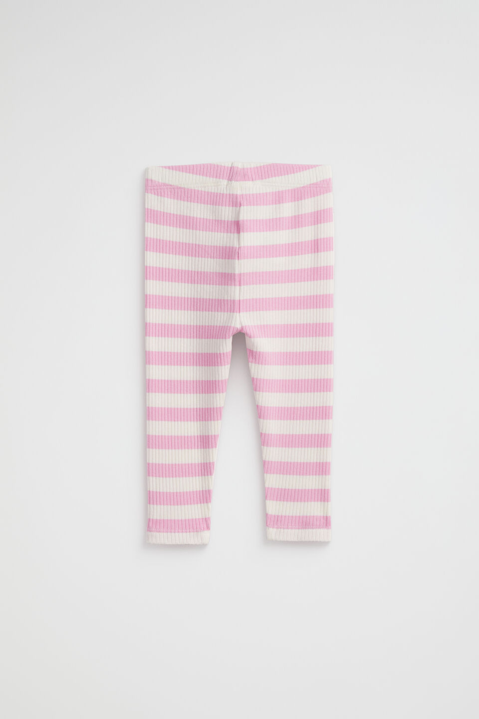 Rib Stripe Legging  Candy Pink