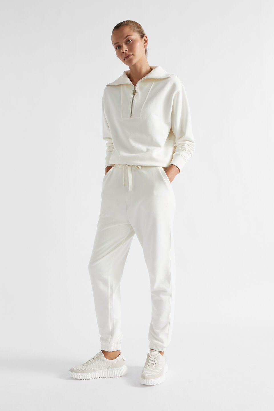 Heritage Terry Trackpant  Cloud Cream