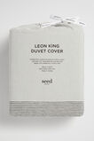 Leon King Duvet Cover  Silver Grey  hi-res