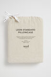 Leon Standard Pillowcase  Natural  hi-res