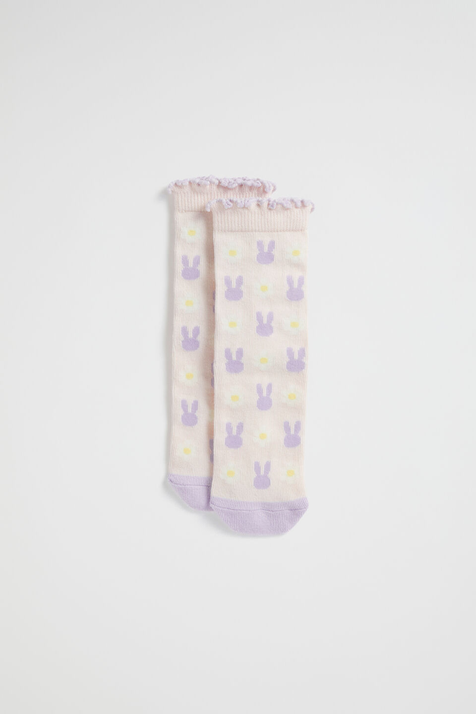 Bunny Flower Yardage Sock  Multi