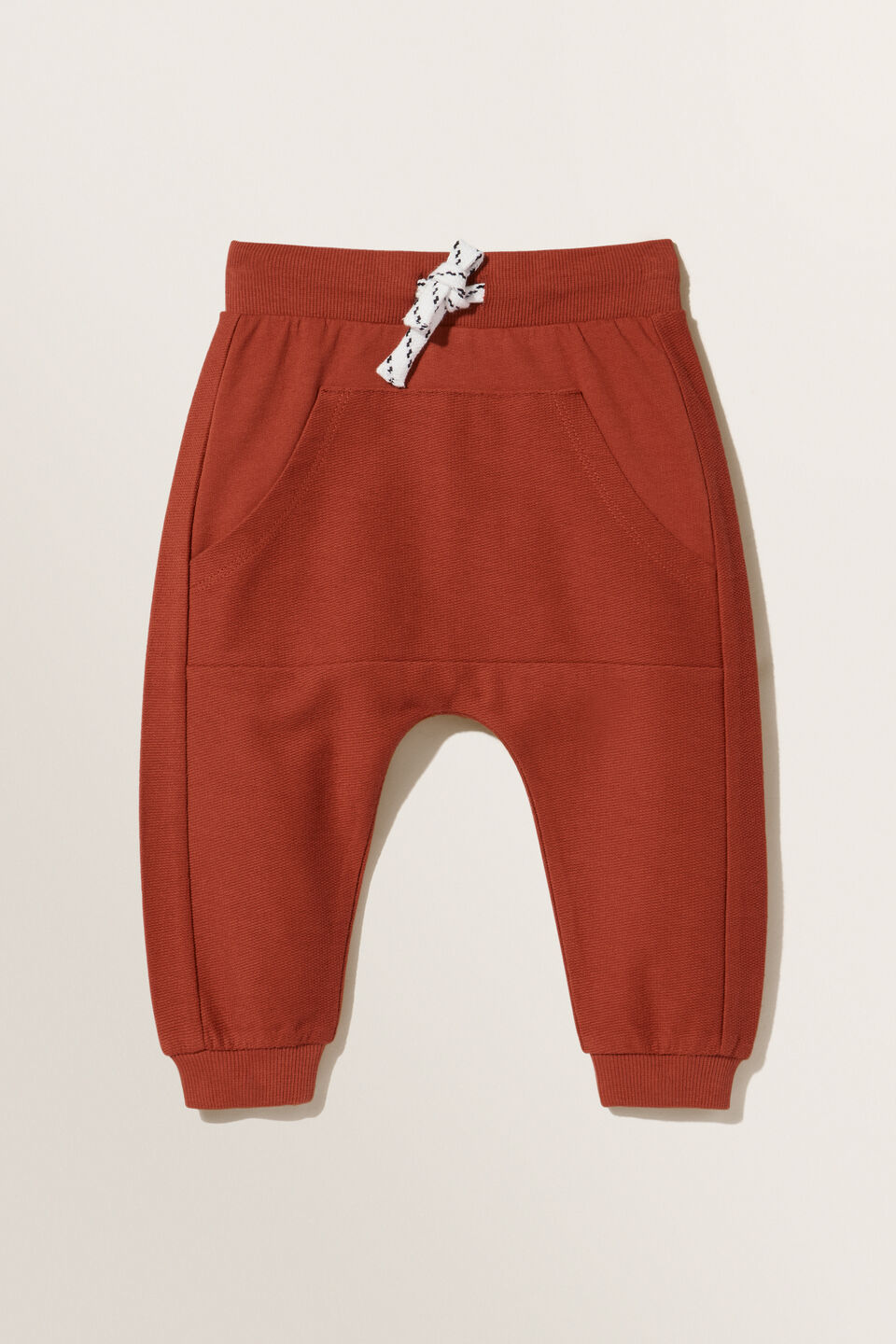 Reverse Terry Trackpant  Rust Red