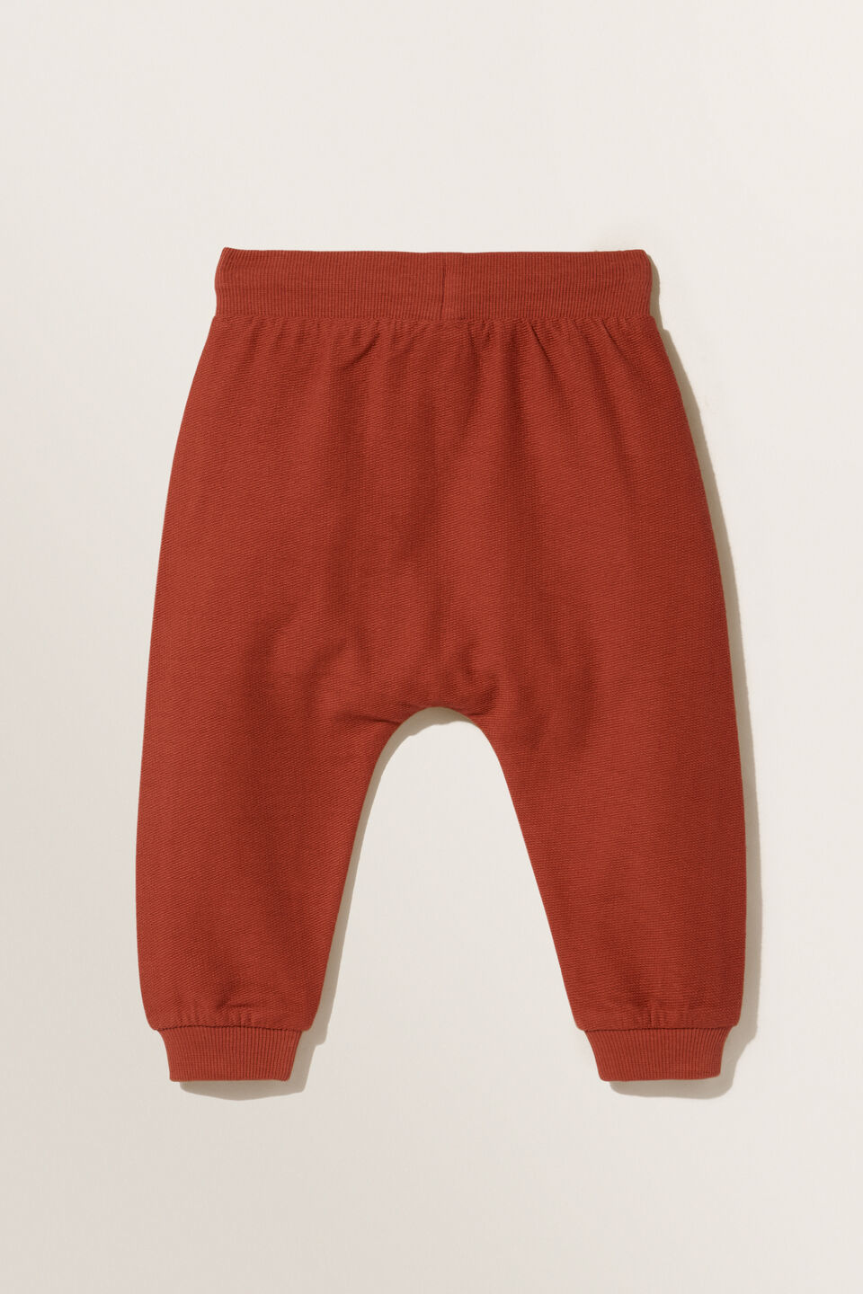 Reverse Terry Trackpant  Rust Red