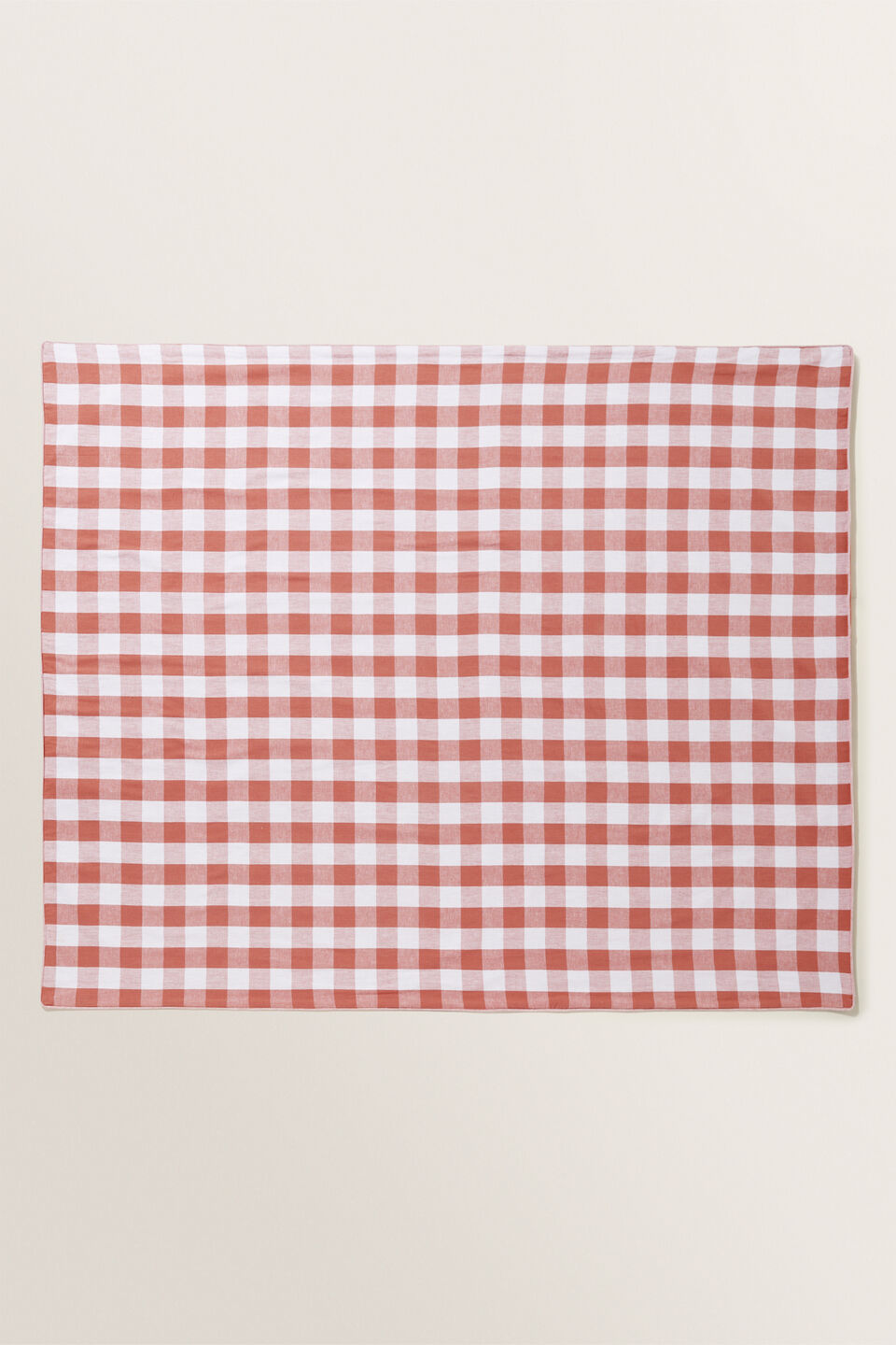 Gingham Picnic Blanket  Dusty Coral