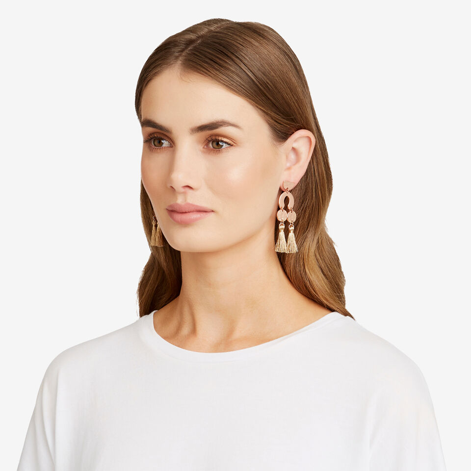 Abstract Tassel Earrings  