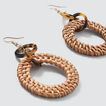 Tort And Rattan Earring  2  hi-res