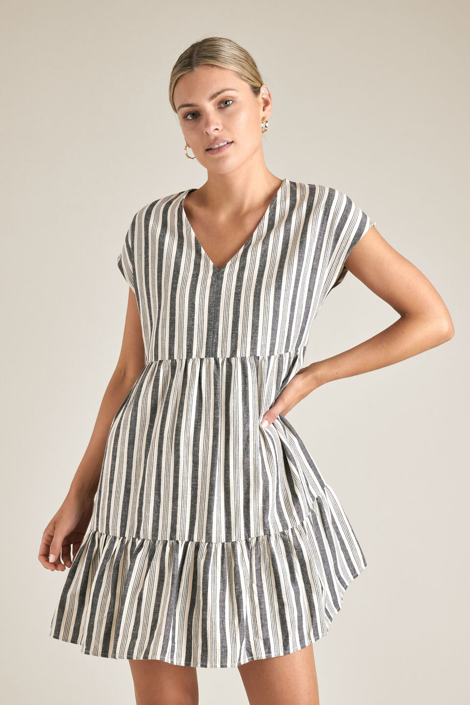 Variegated Stripe Dress  Stripe