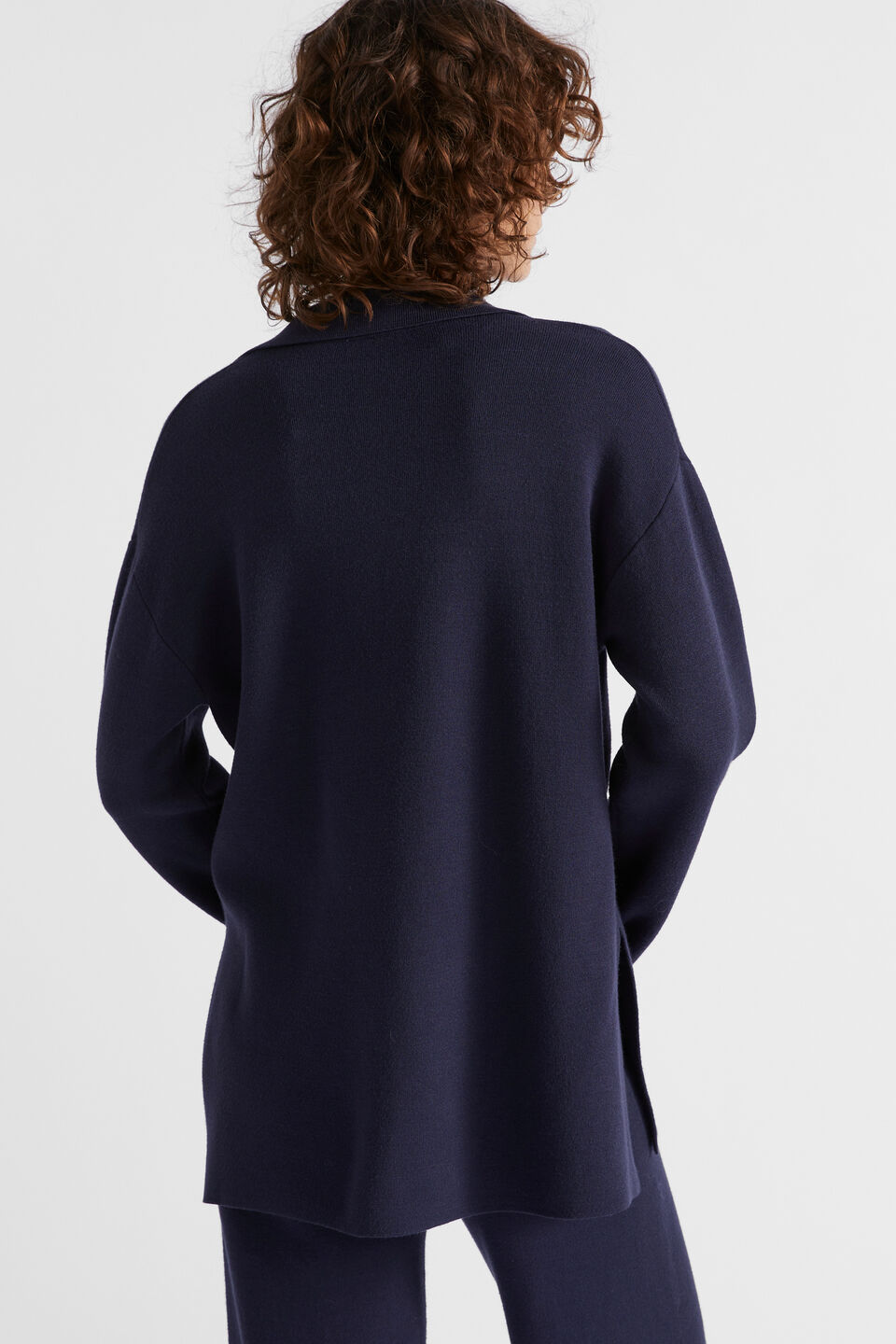 Double Knit Slouch Polo  Midnight Sky