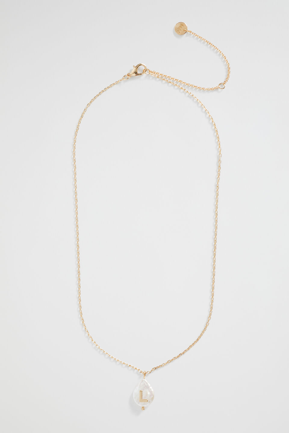 Pearl Alphabet Necklace  L