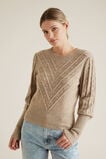 Blouson Sleeve Bobble Sweater    hi-res