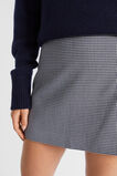 Houndstooth A Line Mini Skirt  Midnight Sky Houndstooth  hi-res