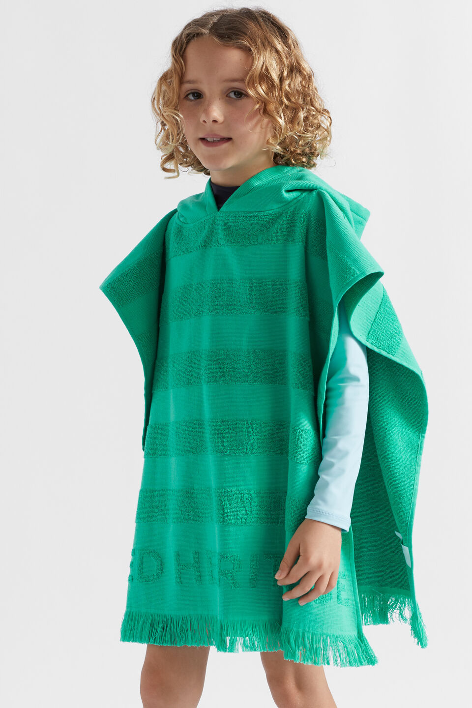 Heritage Terry Poncho  Jade Green