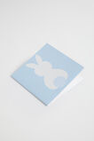 Small Bunny Card  Powder Blue  hi-res
