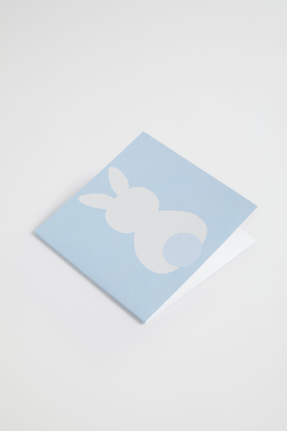 Small Bunny Card  Powder Blue