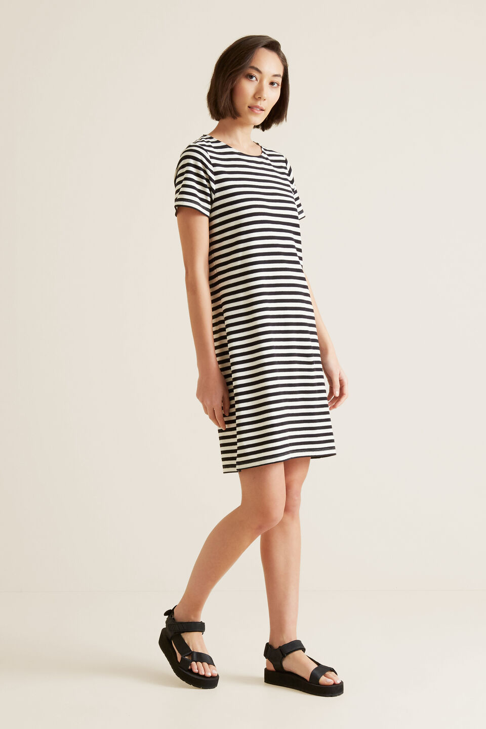 Stripe Pique Dress  