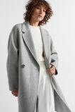 Wool Blend Classic Coat  Silver Marle  hi-res