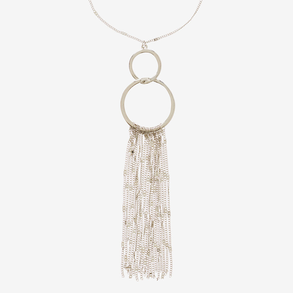 Ring Chain Tassel Necklace  