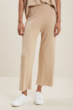 Wide Leg Knitted Pant  Biscotti  hi-res
