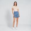 Asymmetric Denim Skirt    hi-res