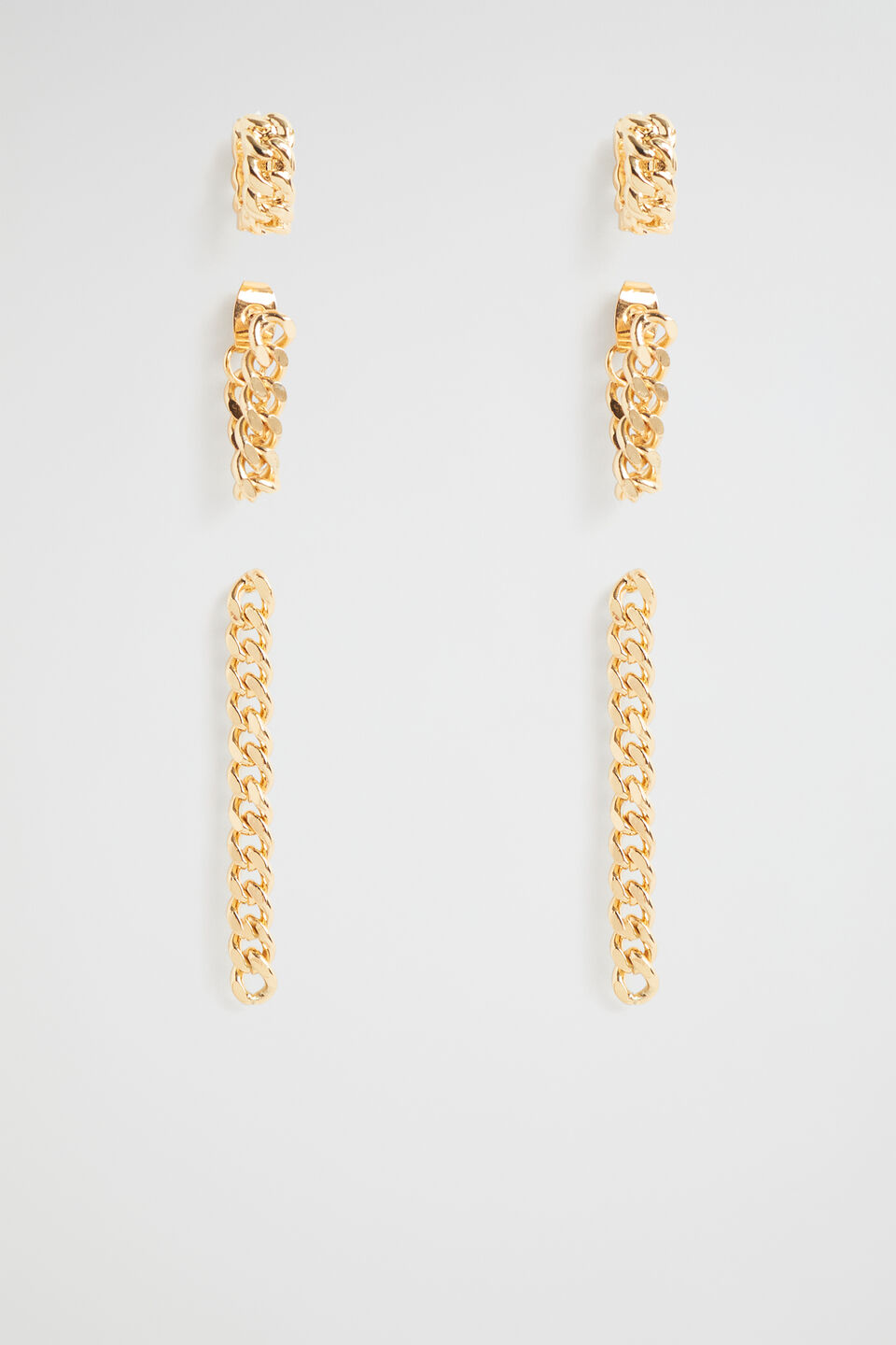 Chain Earring Pack  Gold
