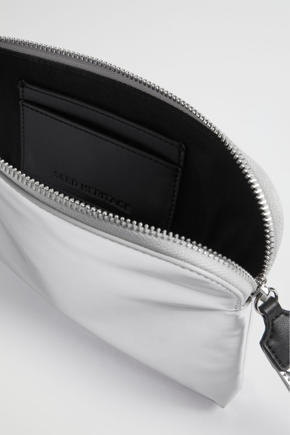 Seed Metallic Pouch  Silver