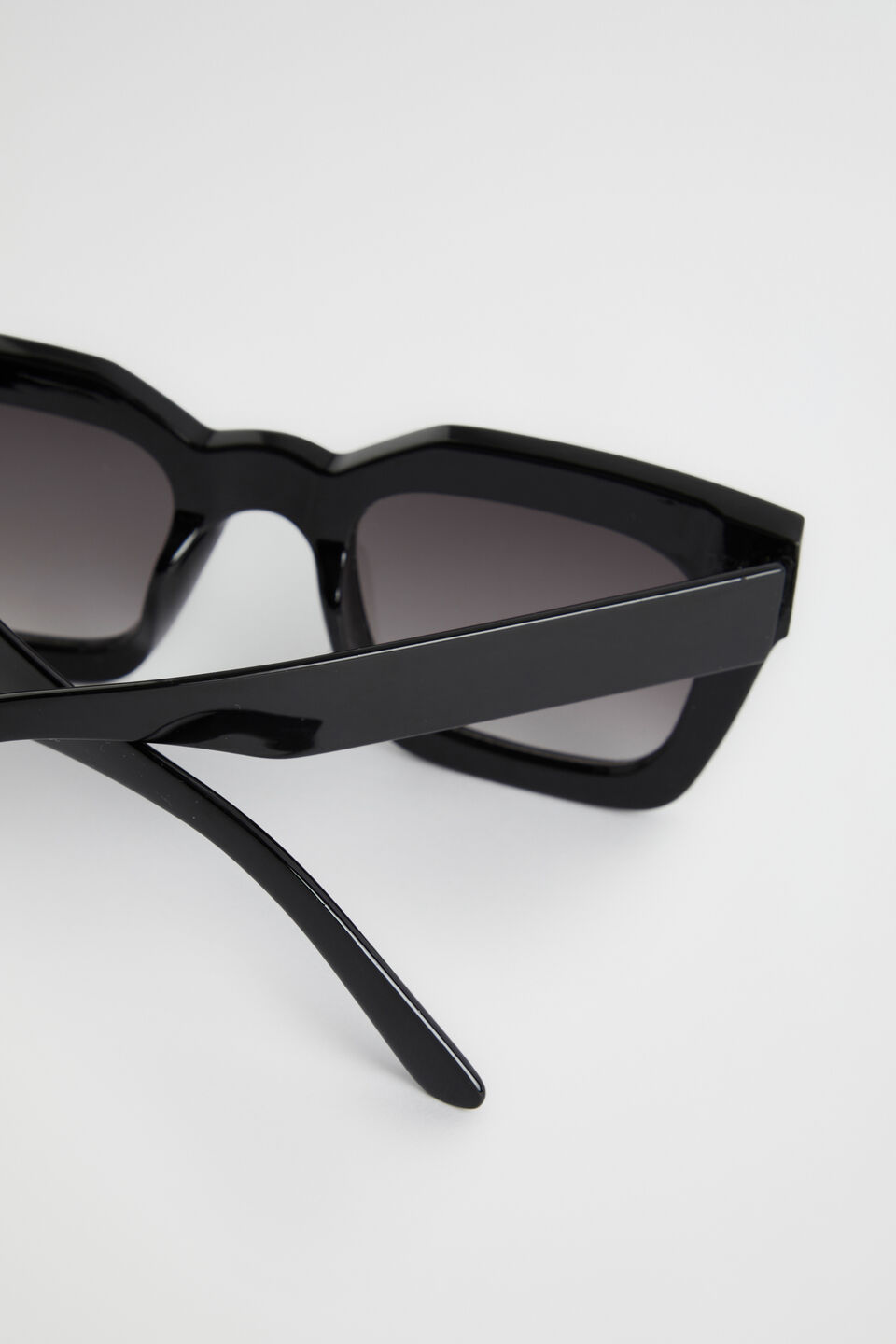 Caitlin Rectangle Sunglasses  Black