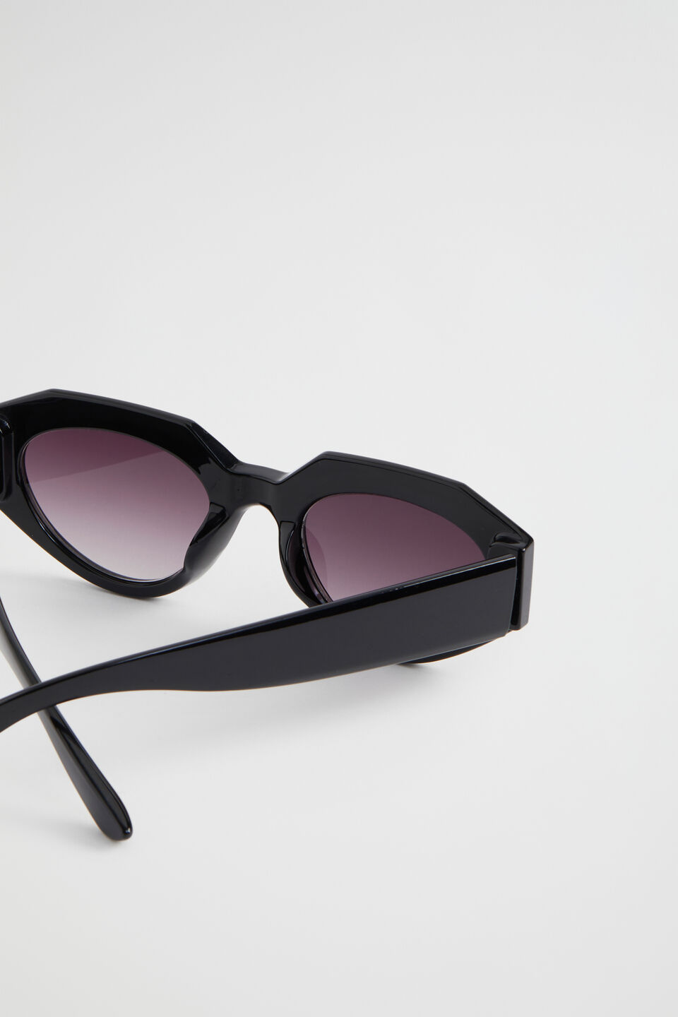 Allegra Angular Sunglasses  Black