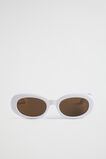 Laney Oval Sunglasses  Bone  hi-res