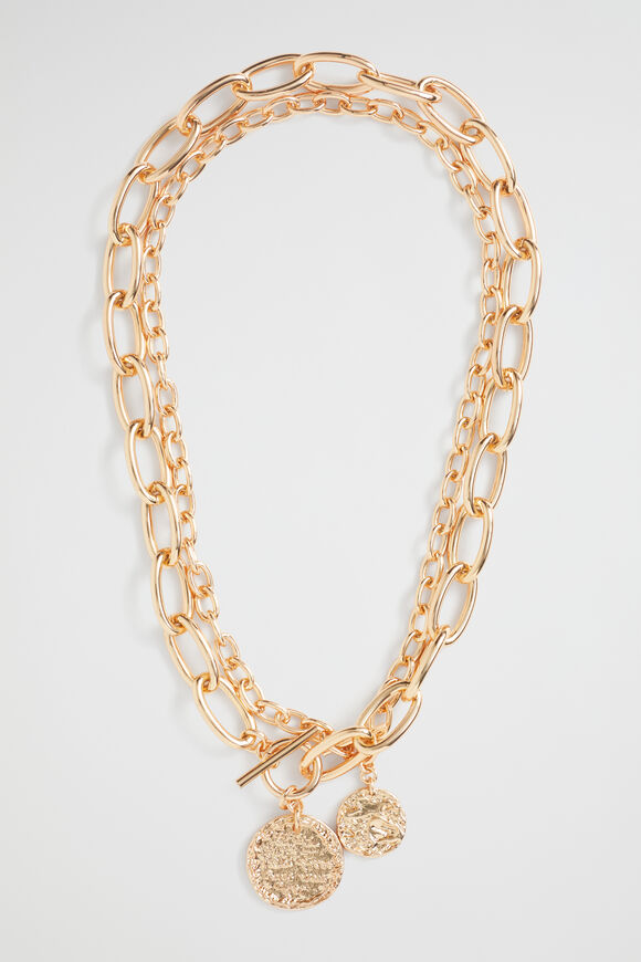 Chain Charm Necklace  Gold  hi-res