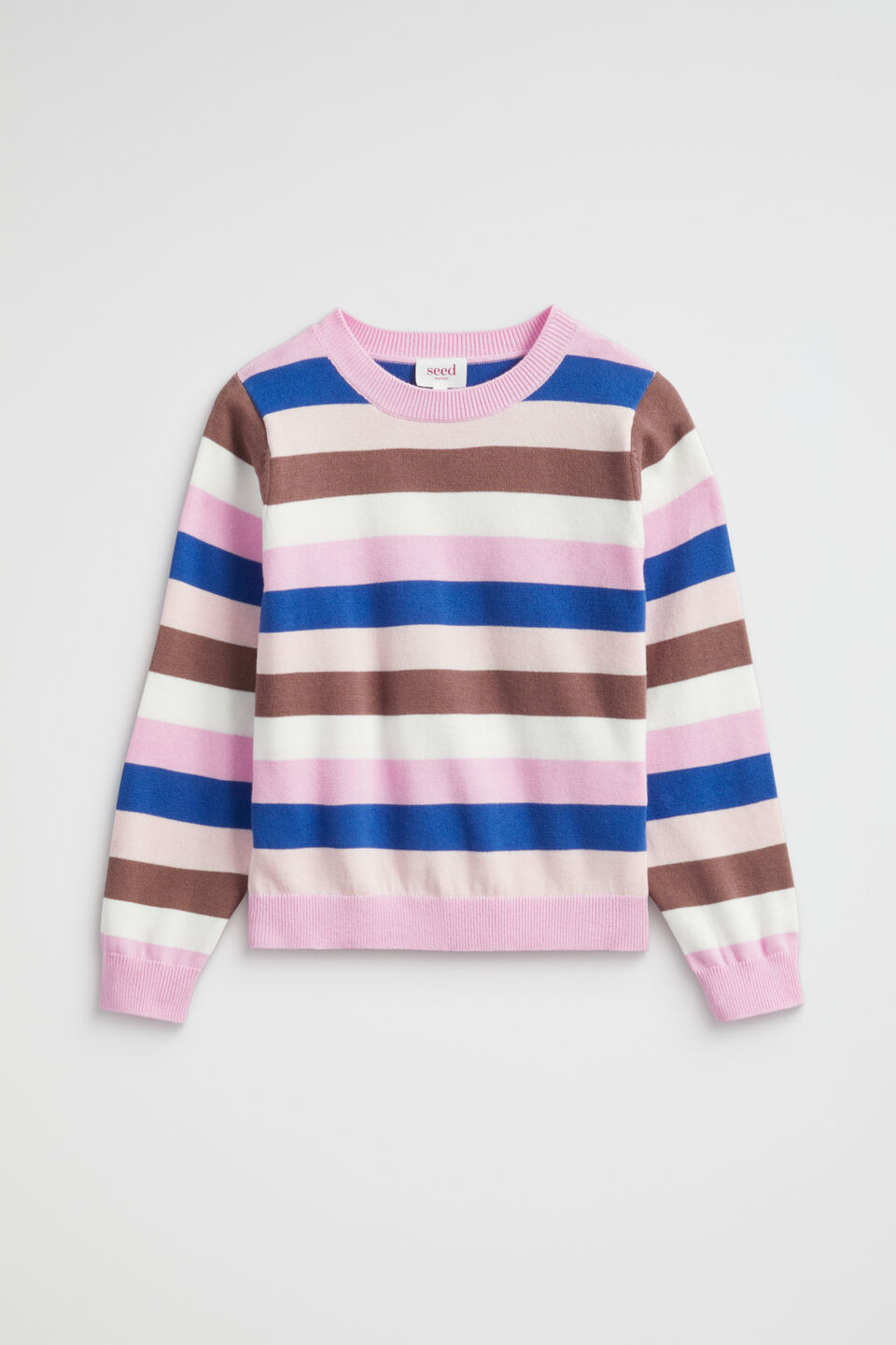 Stripe Knit  Candy Pink