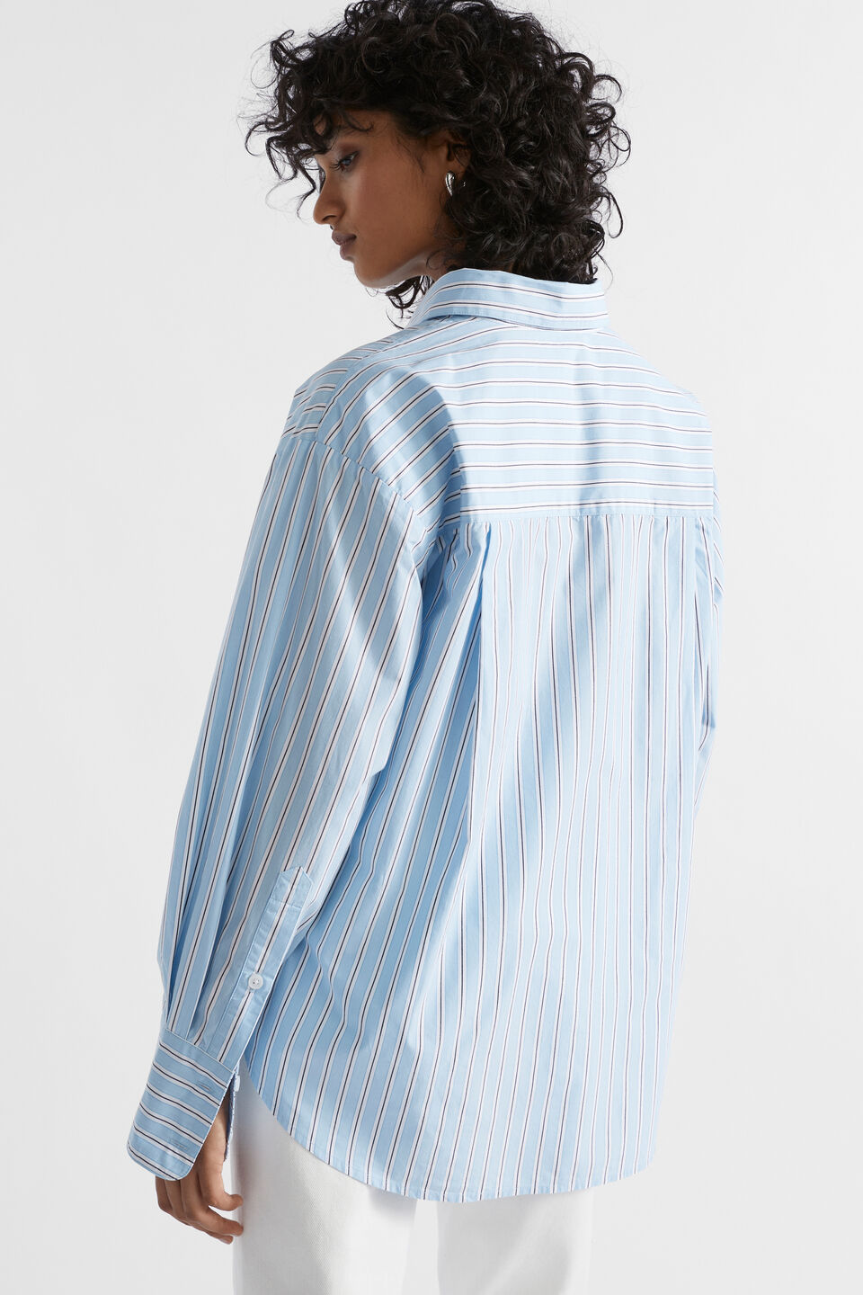 Poplin Pocket Front Shirt  Multi Stripe