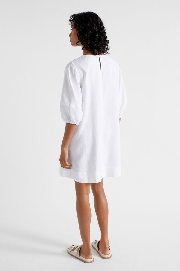 Core Linen Mini Dress  Whisper White  hi-res