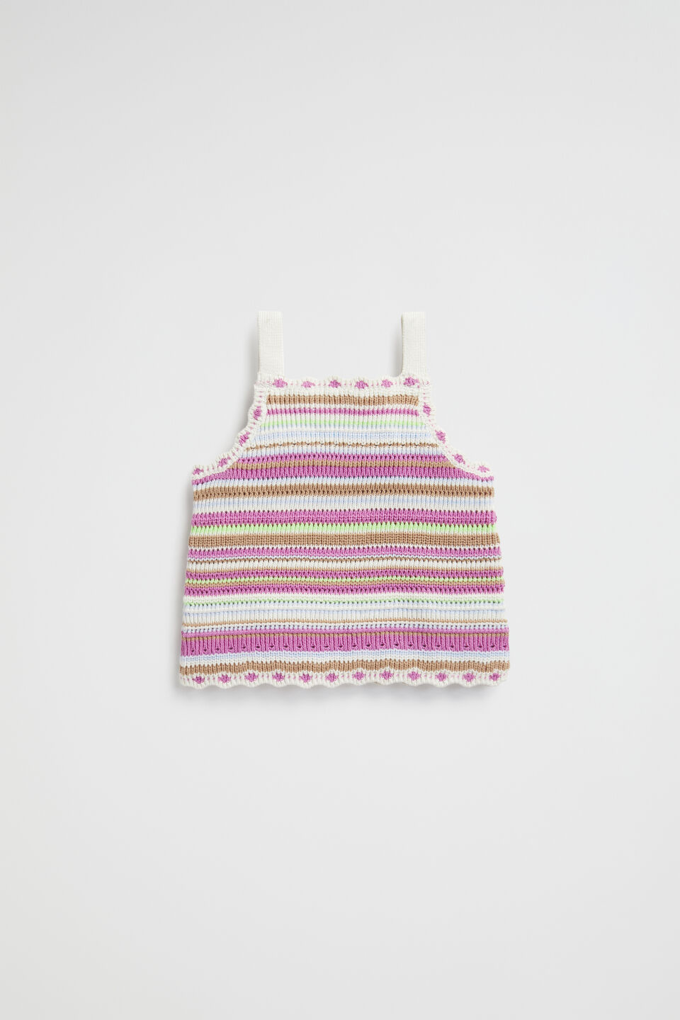 Crochet Knit Cami  Multi