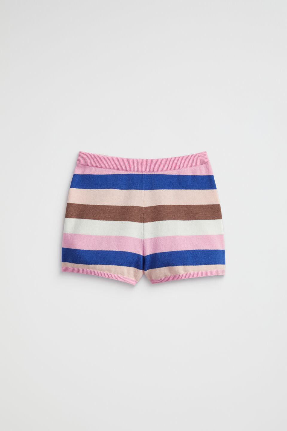 Stripe Knit Short  Candy Pink