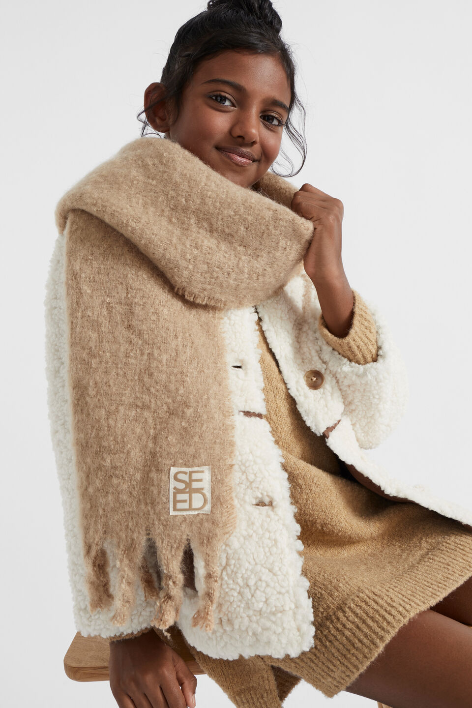 Brushed Heritage Scarf  Cookie