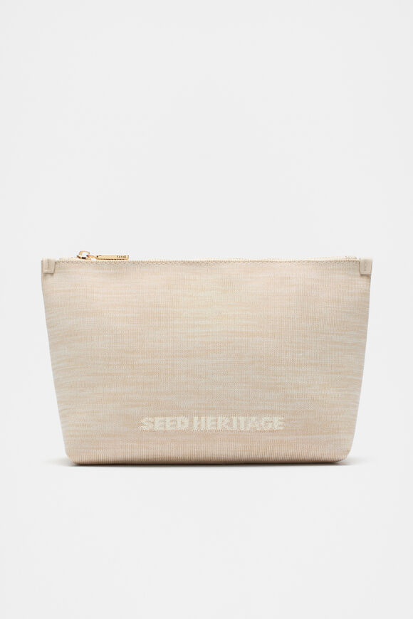 Knit Pouch  Oat  hi-res