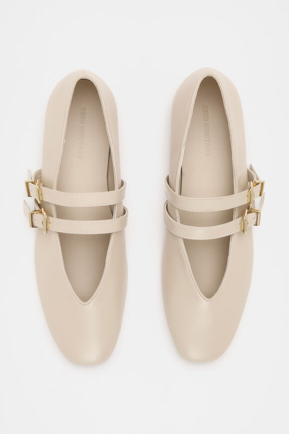 Astrid Double Strap Ballet Flat  Oat  hi-res