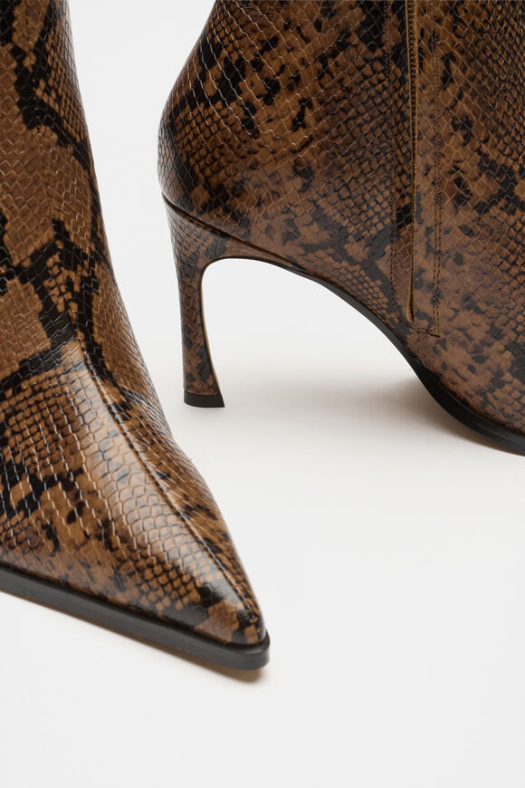 Zia Ankle Boot  Toffee Snake Print  hi-res