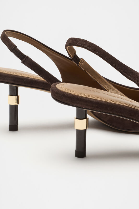 Maia Slingback Heel  Dark Espresso Suede  hi-res