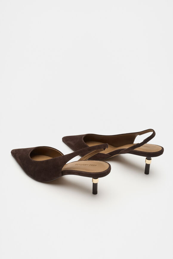 Maia Slingback Heel  Dark Espresso Suede  hi-res