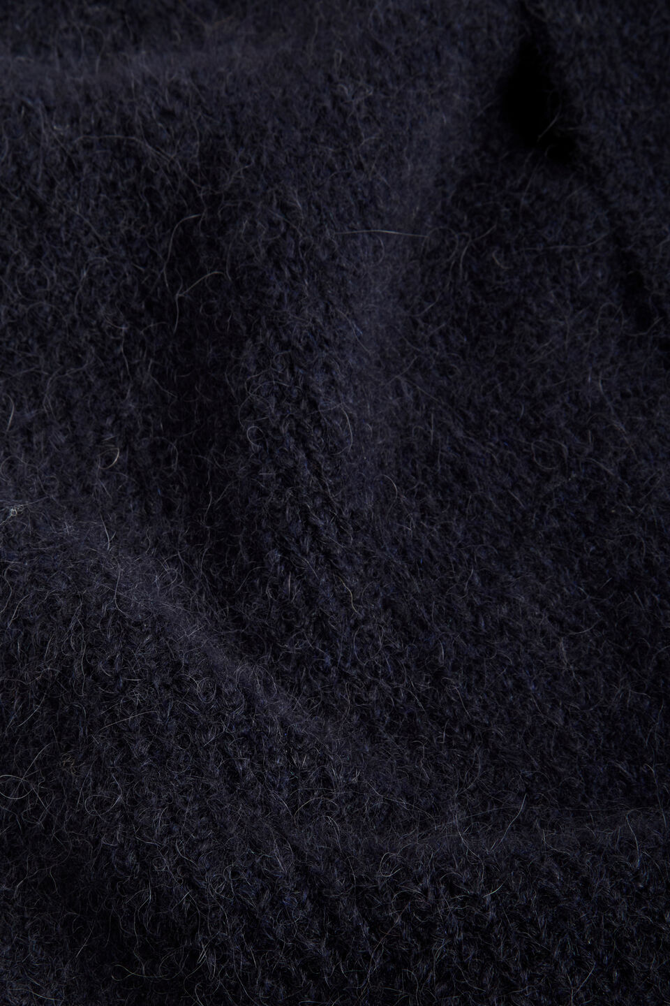 Fluffy Rib Knit Gilet  Midnight Sky